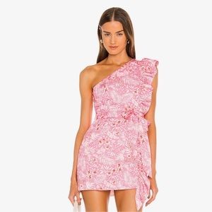 Lovers and Friends Seana Mini Dress In Sienna tropical